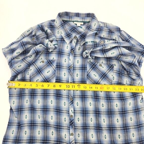 Westport 1962 Shirt Womens Size XLPlaid Button Up Flannel Western Southwestern - Picture 5 of 8